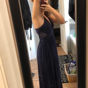 Navy blue prom dress